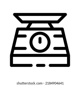 icono de escala o logotipo símbolo de signo aislado ilustración vectorial de alta calidad estilo negro iconos vectoriales
