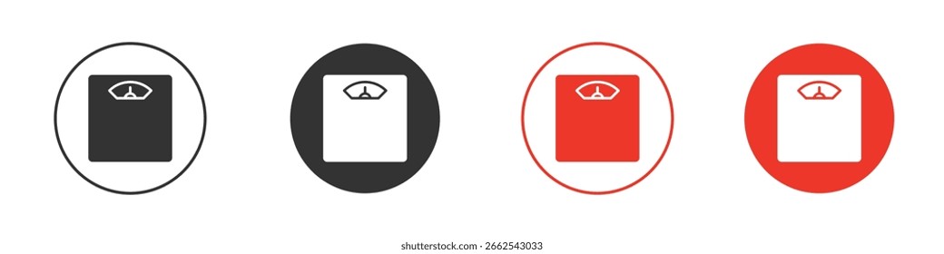Icono de la escala para el logotipo, símbolo de la muestra del Vector para el diseño