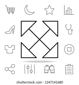scale icon. Minimal Universal Theme icons universal set for web and mobile
