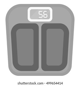 Scale icon in monochrome style isolated on white background. Pregnancy symbol stock vector illustration.