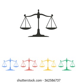 Scale  icon  on white background. Vector illustration.