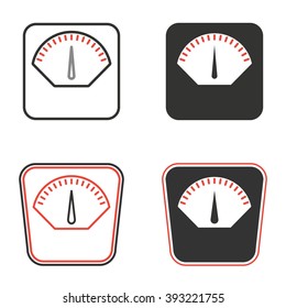 Scale  icon  on white background. Vector illustration.