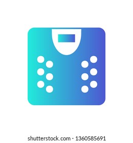 Scale icon - Outline illustration of a scale vector icon for the web - black - Vector