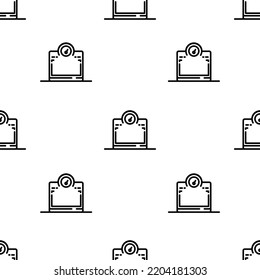 scale icon pattern. Seamless scale pattern on white background.