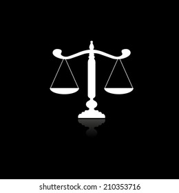 Scale icon with shadow