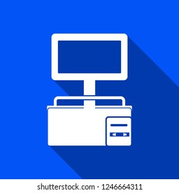 Scale icon with shadow , sign design