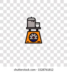 scale icon sign and symbol. scale color icon for website design and mobile app development. Simple Element from kitchen collection for mobile concept and web apps icon.