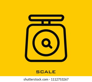 Scale icon signs