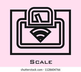 Scale icon signs