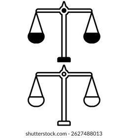 scale icon, simple flat style, illustration, logo sign symbol pictogram template, for ui or ux isolated on white for mobile app, editable