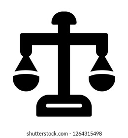 scale icon with solid style