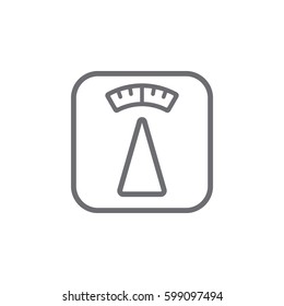 scale icon. spa vector illustration on white background