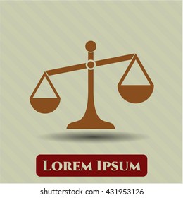 Icono de escala o símbolo