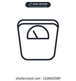 scale icon symbol template for graphic and web design collection logo vector illustration