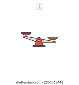 Scale icon symbol vector illustration isolated on white background