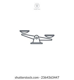 Scale icon symbol vector illustration isolated on white background