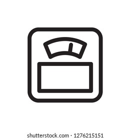 scale icon in trendy flat design 