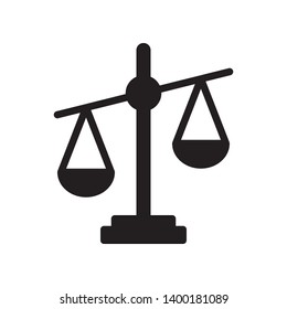 Scale icon in trendy flat style design. Vector graphic illustration. Scale symbol  for website design, logo, app, and ui. EPS 10.