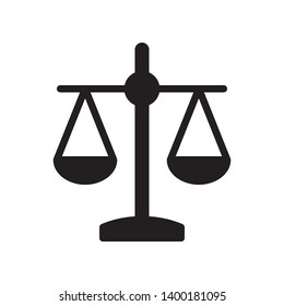 Scale icon in trendy flat style design. Vector graphic illustration. Scale symbol  for website design, logo, app, and ui. EPS 10.