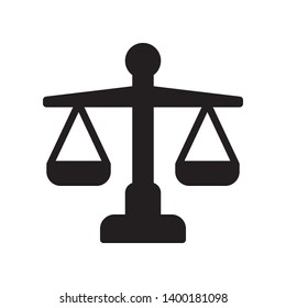 Scale icon in trendy flat style design. Vector graphic illustration. Scale symbol  for website design, logo, app, and ui. EPS 10.