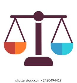 scale icon in trendy flat style, vector icon