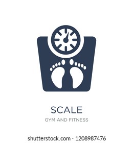 Scale icon. Trendy flat vector Scale icon on white background from Gym and fitness collection, vector illustration can be use for web and mobile, eps10