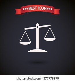 Scale icon vector