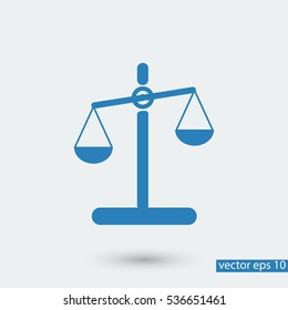 scale icon, vector best flat icon, EPS