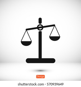 scale icon, vector best flat icon, EPS