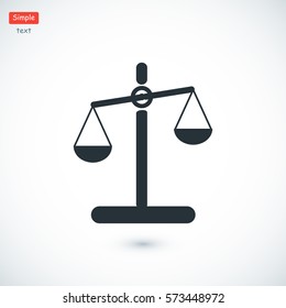 scale icon, vector best flat icon, EPS