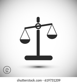 scale icon, vector best flat icon, EPS