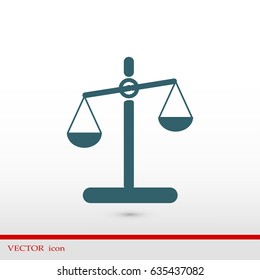 scale icon, vector best flat icon, EPS