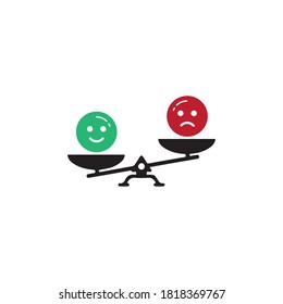 Scale icon vector design template illustration on white background