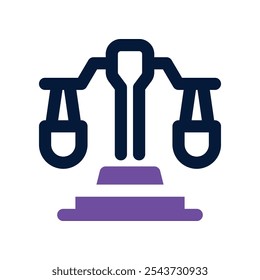 scale icon. vector dual tone icon for your website, mobile, presentation, and logo design.