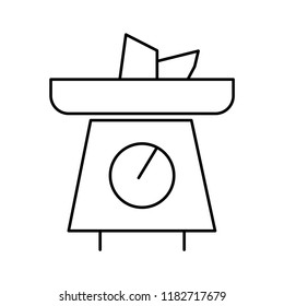 Scale icon. Vector flat icon.
