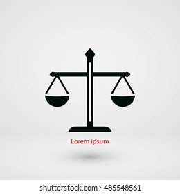 scale icon vector, flat design best vector icon