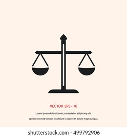 scale icon vector, flat design best vector icon