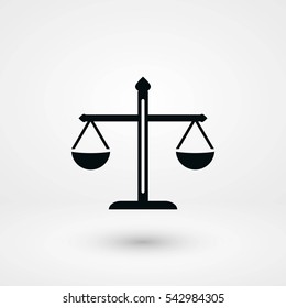 scale icon vector, flat design best vector icon