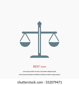 scale icon vector, flat design best vector icon