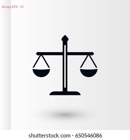scale icon vector, flat design best vector icon