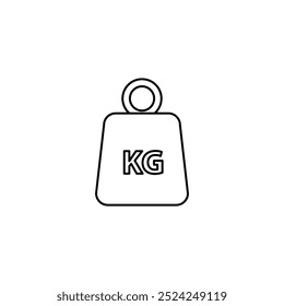 Scale icon vector, Gym sign trendy style illustration for web and app..eps