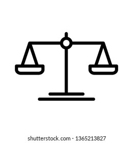 Scale Icon Vector Illustration Logo Template
