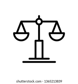 Scale Icon Vector Illustration Logo Template