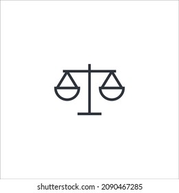 plantilla de logotipo de ilustración de vector de icono de escala aislado en fondo blanco
