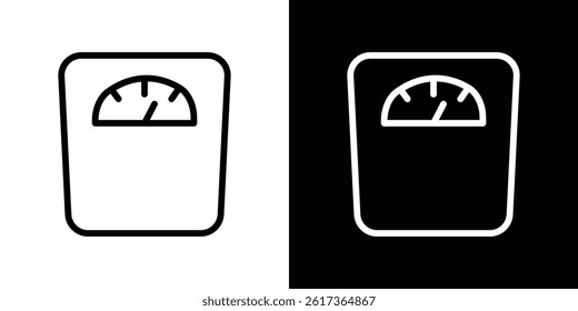 Scale icon. vector illustration, pictogram isolated. editable