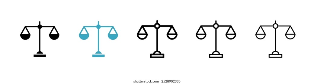 Conjunto de Ilustraciones vectoriales de iconos de escala