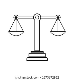 scale icon vector illustration sign symbol