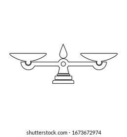 scale icon vector illustration sign symbol