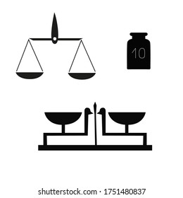 scale icon vector illustration sign symbol