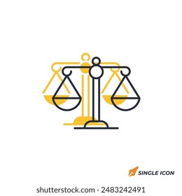 Scale icon vector illustration. Scale symbol isolated on white background.